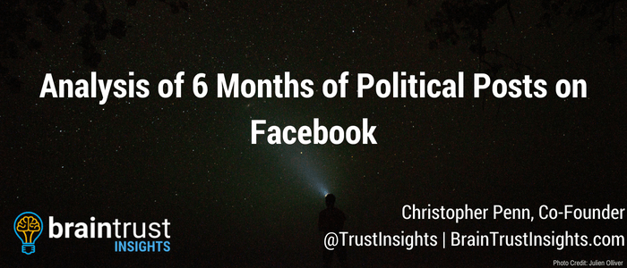 Analysis of 6 Months of Political Posts on Facebook