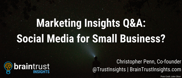 Marketing Insights QA Social Media for Small Business