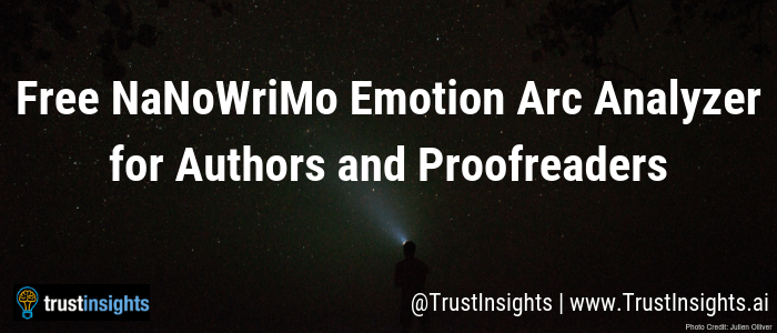 Free NaNoWriMo Emotion Arc Analyzer for Authors and Proofreaders