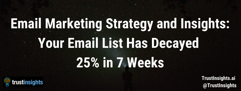 Email Marketing Strategy and Insights_ Your Email List Has Decayed 25% in 7 Weeks