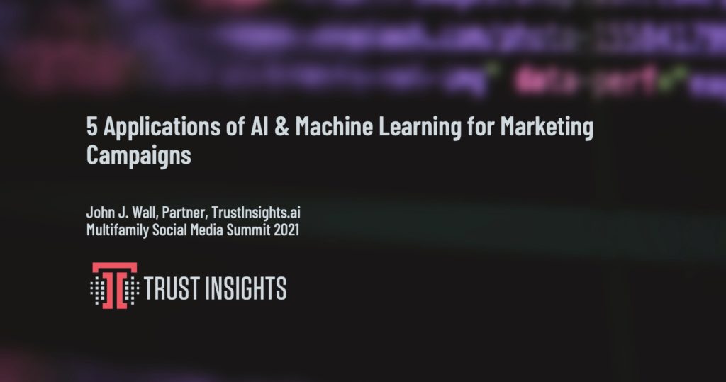 Applications for AI - Multifamily Social Media Summit