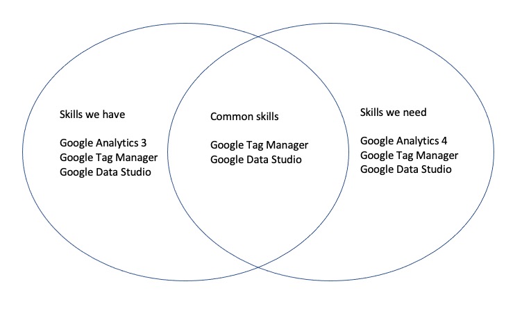 skills gap venn diagram