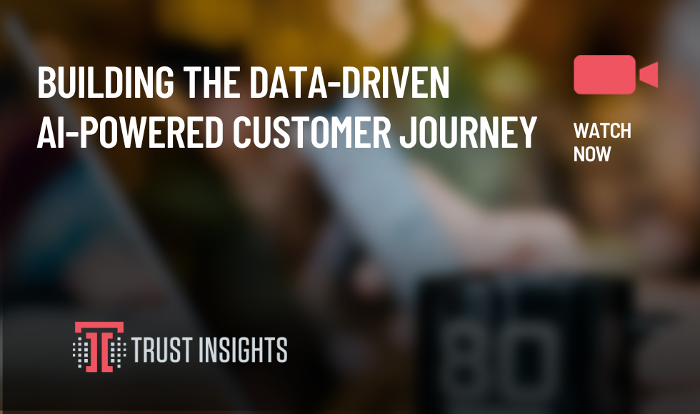 Building the Data-Driven AI-powered customer journey