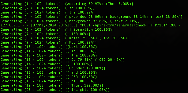 Prompt with background data