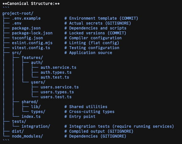 INBOX INSIGHTS: (2026-08-26) Walking Back Productivity, Vibe Coding Part 4 10 Canonical project structure